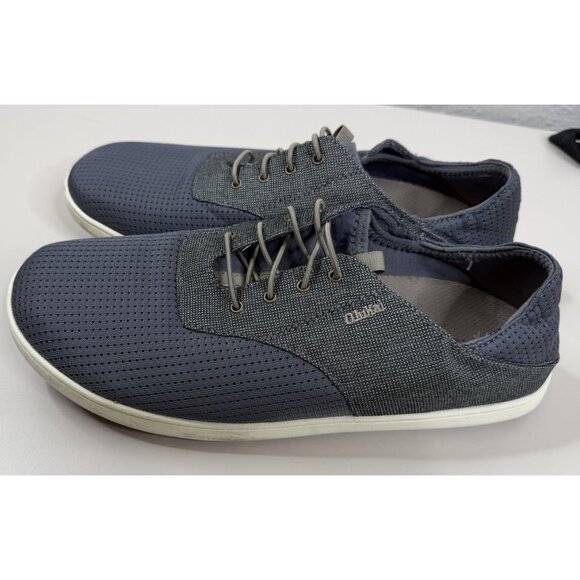 Olukai Shoes Mens 10 43 Blue Nohea Moku Mesh Boat Sneakers Slip On Shoes GUC main image 7